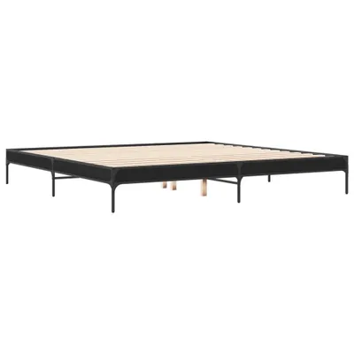 Produktbild von Bettgestell Schwarz 200x200 cm Holzwerkstoff und Metall