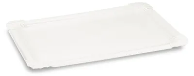 Produktbild von 500x Pappteller aus Frischfaser 13 x 19 cm fettdicht weiß