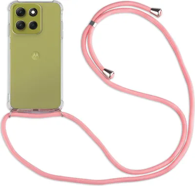 Produktbild von Handykett für Motorola Moto G86 5G Hülle mit Kordel Handyhülle mit Band in Rosa