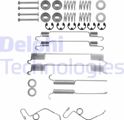 Produktbild von DELPHI Zubehörsatz Bremsbacken LY1168 Hinten für FORD TRANSIT Kasten (T)