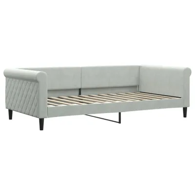 Produktbild von vidaXL Tagesbett Hellgrau 100x200 cm Samt