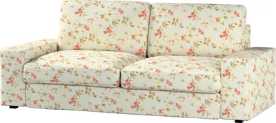 Produktbild von Dekoria Bezug für Kivik 3-er Bettsofa, blau-rosa, Kivik 3-er Bettsofabezug