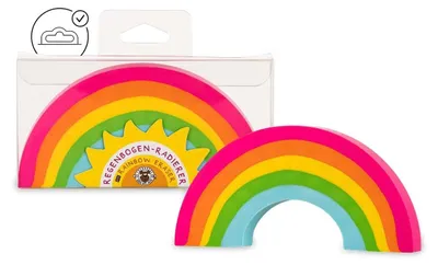 Produktbild von Dekorativer Jumbo Radierer in Regenbogenfarben (10,4 x 5,0 cm)