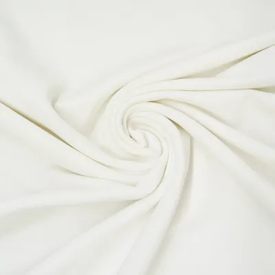 Produktbild von Bekleidungsstoff Meterware elastisch Modal einfarbig weiß