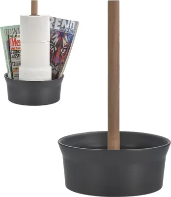 Produktbild von Born in Sweden Toilettenpapier Aufbewahrung für Klopapier WC-Rollen Ersatzrollen Toilettenrollen schwarz