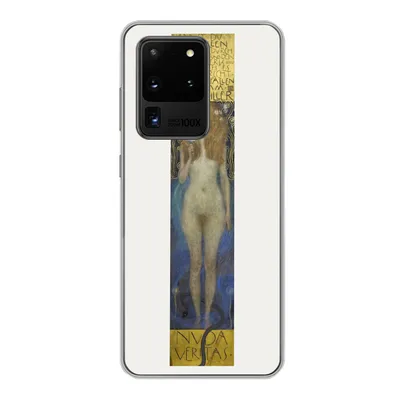 Produktbild von MuchoWow® Handyhülle Schutzhülle Hülle für Samsung Galaxy S20 Ultra Nuda veritas - Gustav Klimt Silikon Softcase Handy Hülle - Karteninhaber