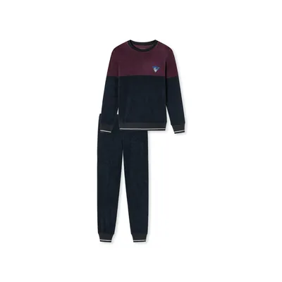 Produktbild von Schiesser Jungen Schlafanzug lang Frottee" burgund" Gr. 140