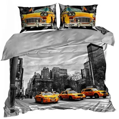 Immagine prodotto di Biancheria da letto in raso di cotone 3D 200x220 cm