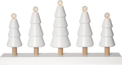 Produktbild von Star Trading 652-84, Leichte Dekorationsfigur, Weiß, IP20, Weiß, 5 Glühbirne(n), E10