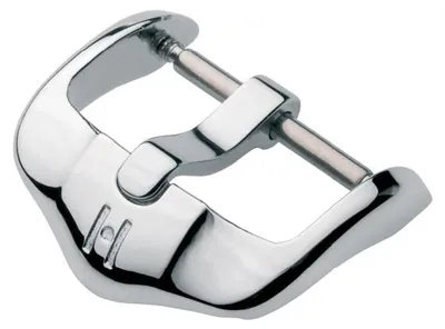 Produktbild von Hirsch Active Edelstahl-Schnalle für Uhrenarmband 18 mm Silber Glänzend