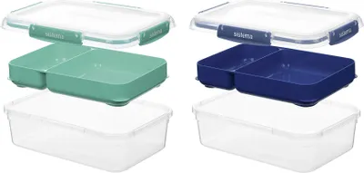 Produktbild von SISTEMA Lunchbox "Stax" 2-fach sortiert 113078