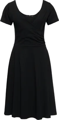 Produktbild von Queen Kerosin Swing Kleid - Black Overlapped Schwarz XXL