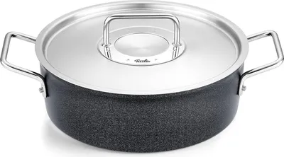 Produktbild von Fissler Adamant / Aluminium-Bräter (Ø 24 cm, 3,1L) Bratentopf-beschichtet mit Metall-Deckel, antihaftend - Induktion