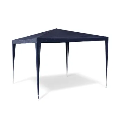 Produktbild von Relaxdays Pavillon Zelt HxBxT:250x300x300cm, quadratisch, Dach aus 100% PE, Stahlgestell, Partyzelt, blau