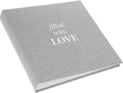 Image de Goldbuch album photo Linum 2.0 gris clair 25x25 cm 60 pages blanches
