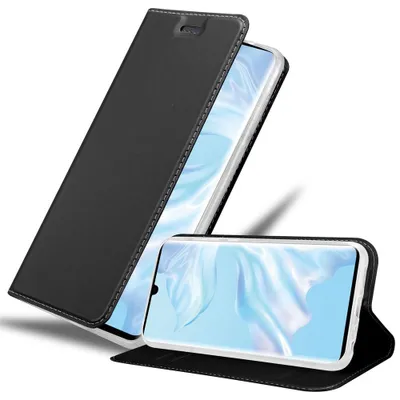 Immagine prodotto di Cadorabo custodia per cellulare per Huawei P30 PRO custodia protettiva in nero Cover Etui Book Case Booklet