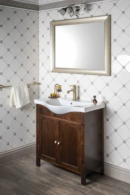 Produktbild von Aqualine ZARA 80 Keramik-Waschtisch 79,5x46cm, weiß
