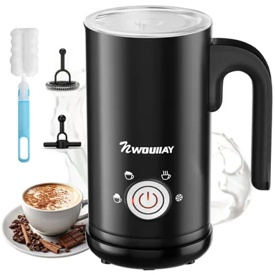 Milchaufschäumer 4-in-1 600 W 300 ml, schwarz