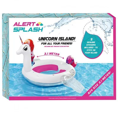 Produktbild von Aufblasbare Insel Einhorn 310X270X175 cm