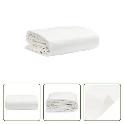 Produktbild von The Living Store Abdeckplane Weiß 1,5x2,5 m 650 g/m²