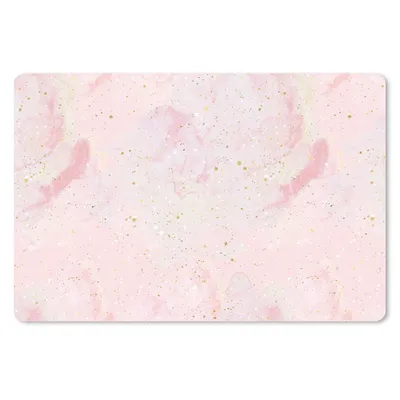 Produktbild von MuchoWow® Schreibtischunterlage Marmor - Rosa - Glitter - Gold - Muster 60x40 cm - XXL Mauspad - Großes Mauspad