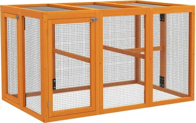 Immagine prodotto di Pollaio per 1-3 galline, struttura in legno, filo d'acciaio, espandibile