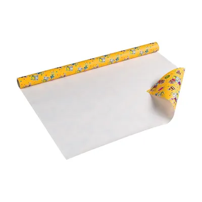 Immagine prodotto di Carta da regalo per feste di compleanno per bambini, gialla, 0,70 x 10 m