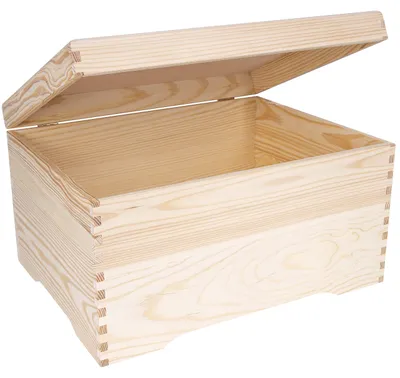 Productafbeelding van Creative Deco XXL Extra Grote Houten Kist, 40 x 30,5 x 24 cm
