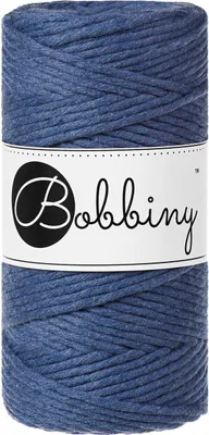 Produktbild von Bobbiny Macrame Cord 3 mm 100 m Jeans Schnur