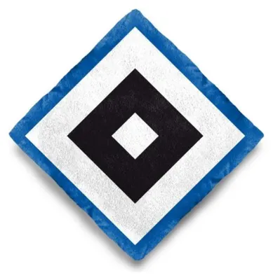 Produktbild von HAMBURGER SV HSV Nickikissen Raute -blau weiss -