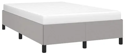 Produktbild von vidaXL Bettgestell ohne Matratze Hellgrau 120x190 cm Stoff