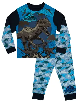 Produktbild von Jurassic World Jungen Schlafanzug Blau 134