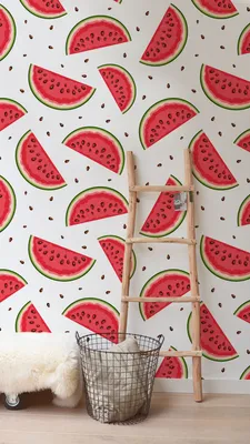 Produktbild von Coloray Fototapete 360x250 cm Latextapete Magicstick - Wassermelone Scheiben Früchte