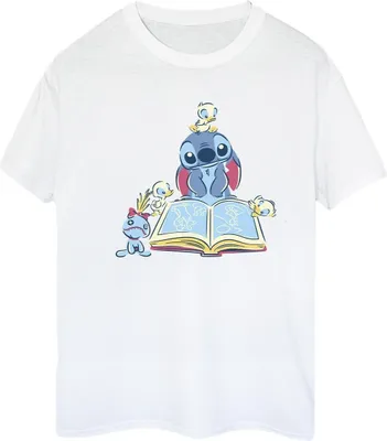Produktbild von Disney - "Reading Reading A Book" T-Shirt für Damen BI30078 (M) (Weiß)