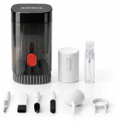 Produktbild von XiRRiX 26‑in‑1 Elektronik Reinigungsset – 21‑teiliges Cleaning Kit + 5‑teiliges Reise‑Set – für Kopfhörer, Smartphone, Laptop, Kamera & Tastatur