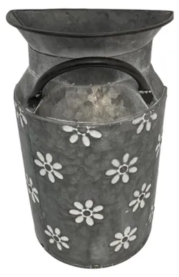 Produktbild von Deko Milchkanne aus Zink grau 28x16x9 cm für Innen- und Außenbereich