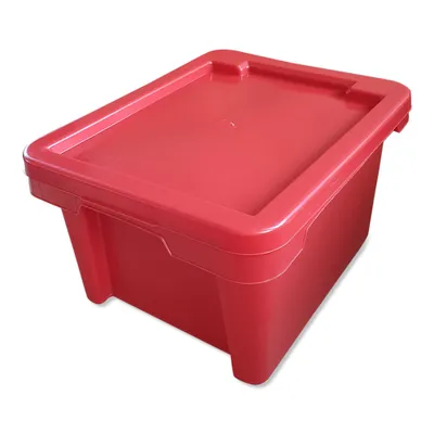 Produktbild von Drehstapelbox Multibox Lagerbox Aufbewahrung Kiste Farbe rot 20 L mit Deckel