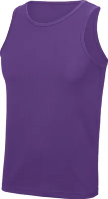 Immagine prodotto di Just Cool JC007 | Cool Vest Tank Top Sport T-Shirt - WRAP cert. Produzione - Colore: Viola - Taglia: M