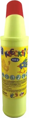 Produktbild von Fingermalfarbe Klecksi NEON gelb 900g Big Bottle, ab 24 Monaten