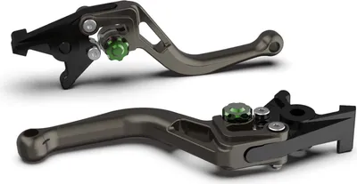 Produktbild von Bremshebel LSL BOW R50 mit ABE kurz für MV Agusta Brutale 800 ccm Bj. 2014 - 2016, Farbe Hebel:anthrazit, Farbe Versteller:grün