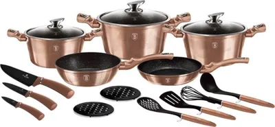 Produktbild von Berlinger Haus Bh-6161 Roségold Granit-Topfset, 17-Teilig