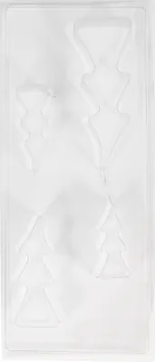 Produktbild von Rayher PET Gießform Tannenbaum, Tiefe bis 3cm 8-16cm, Tiefe 3cm - 4 Bäume