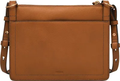 Produktbild von FOSSIL Leder Umhängetasche Schultertasche Taryn Crossbody Bag Saddle braun