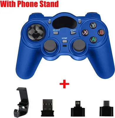 Obrázek produktu pro 2.4G Gamepad Joystick Bezdrátový ovladač pro PS3 Android Smart Phone TV Box Laptop Tablet PC blau
