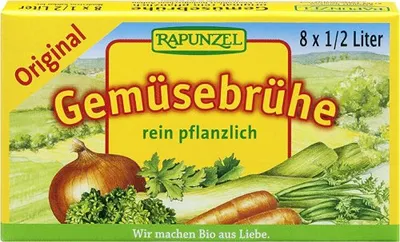 Image de Rapunzel - Bouillon de légumes en cubes avec levure- 8 pièces