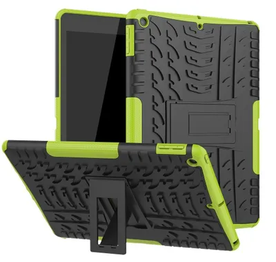 Produktbild von iPad 10.2 Hülle - Panzer Back Cover mit Ständer - Grün