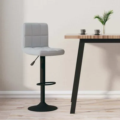 Produktbild von Maison Exclusive - Barhocker Hellgrau Samt