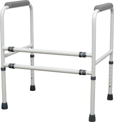 Image de Support de toilettes autoportant, avec réglage de la hauteur et de la largeur