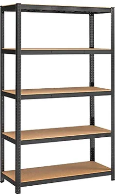 Produktbild von Schubladen Schrank - Stauraumkasten - Holzregal - Korkenablage - Hochregal - Kellerregal - Werkzeugkasten - Schwarz