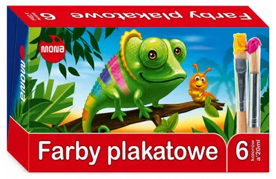 Obrázek produktu pro Mona plakátové barvy 6 barev 20 ml